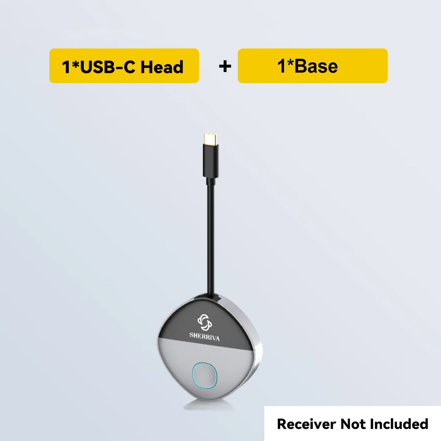 اتصال HDMI لاسلكي لمشاركة الشاشة | مدخل مزدوج USB-C و HDMI | بدون واي فاي أو تطبيق | تشغيل فوري